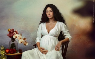 Mẹ bầu Ngô Thanh Vân tung bộ ảnh để đời, gọi thiên thần nhỏ trong bụng là "cột mốc tự hào"