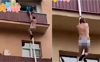 Ngoại tình bị phát hiện, người đàn ông có màn "tẩu thoát" giữa ban ngày gây chấn động