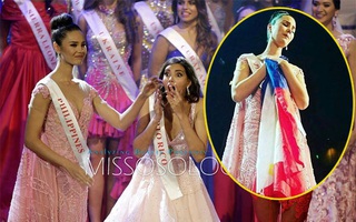 Người đẹp Philippines ôm quốc kỳ khóc nghẹn ngào vì để tuột ngôi vị Hoa hậu Thế giới