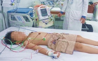 Bị bạn đẩy đập người vào tường, bé trai 8 tuổi suýt chết vì sốc tim