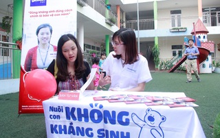 Đồng hành tư vấn kiến thức "Hạn chế sử dụng kháng sinh - Tăng cường miễn dịch cho học sinh mầm non”