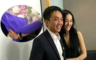 Cường Đôla ngọt ngào tặng hoa cho Hạ Vi đập tan tin đồn chia tay