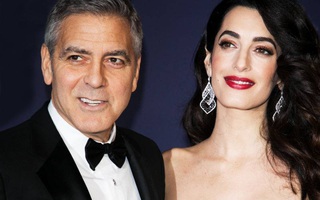 Tài tử George Clooney và vợ lần đầu xuất hiện cùng cặp sinh đôi