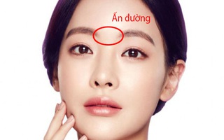 Ấn đường là khoảng cách giữa hai lông mày, sẽ tiết lộ tính cách cũng như thành bại trong đời người!