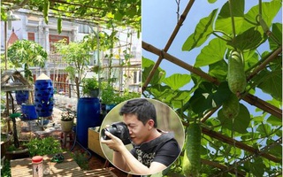 Choáng ngợp trước khu vườn trên sân thượng đầy rau sạch, gà ngon của anh chồng đảm Sài Thành