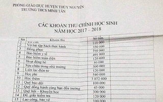 Vụ phiếu thu học phí hơn 9 triệu đầu năm học ở Hải Phòng: Thầy hiệu trưởng nói thật lòng