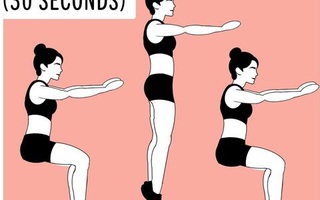 2 bài tập của huấn luyện viên vừa không tốn thời gian vừa có tác dụng toàn cơ thể