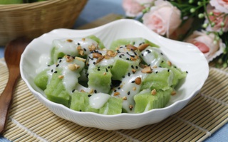 Bánh đúc lá dứa - món ăn dân dã làm mê lòng người