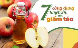 Không chỉ trắng da, mượt tóc, uống 1 thìa giấm táo mỗi ngày mang lại 7 công dụng thần kỳ như thế này đây
