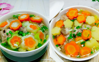 2 món canh ngon đẹp đầy màu sắc cho bữa cơm mùa hè thêm hương vị