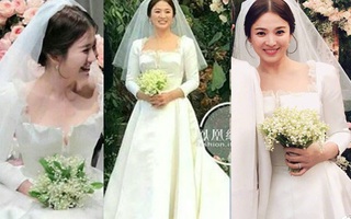 Hóa ra váy cưới của Song Hye Kyo đã được tiết lộ từ trước mà chúng ta chẳng hề hay biết