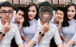 Phì cười với màn nhờ xóa "kẻ thứ 3" chen giữa, chàng thanh niên tức điên vì mình... hóa khỉ