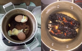 Khoe khéo khoe đảm xưa rồi, giờ con gái khoe thảm họa nấu ăn như này mới là đúng trend!