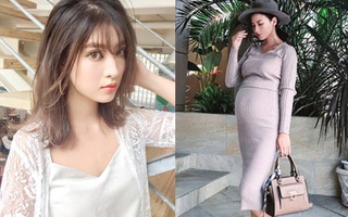 Mẹ một con, dù bầu vượt mặt vẫn xinh rạng ngời, mặc đồ sành điệu đẹp miễn chê