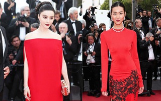 Phạm Băng Băng, Liu Wen đỏ rực "cân" cả thảm đỏ Cannes ngày thứ 8