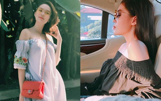 Cứ đến hè là sao Việt lại thích khoe trọn vai trần trong những thiết kế trễ vai mong manh