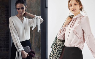 Áo blouse mềm mại cũng có tới 7 cách điệu để các nàng tha hồ chọn