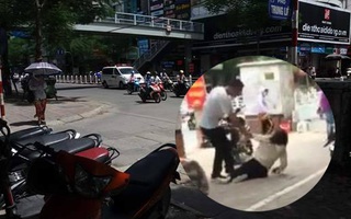 Hà Nội: Xôn xao cô gái bị bạn trai đánh gục trên phố giữa trời nắng vì ghen tuông?