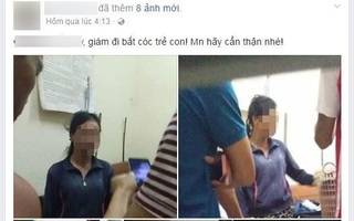Nghệ An: Xôn xao clip người dân vây bắt người phụ nữ nghi bắt cóc trẻ em