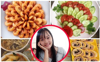 "Lóa mắt" với những đĩa ăn của cô nàng nấu ăn ngon, ham bày biện đến cọng rau cũng phải đẹp