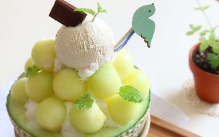 Bingsu dưa lưới - bạn cũng có thể tự làm tại nhà ngon không thua tiệm!