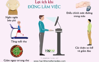 Đây là những lợi ích bạn sẽ nhận được nếu đứng làm việc chứ không phải ngồi