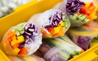 Ăn no không sợ béo lại đẹp da với gỏi cuốn chay cầu vồng