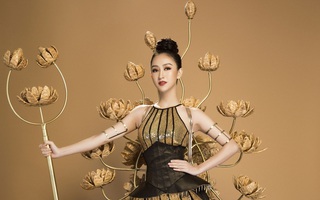 Hà Thu đẹp lộng lẫy bên bộ trang phục dân tộc lạ mắt tại Miss Earth 2017