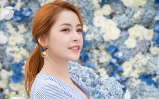 Chi Pu nhuộm tóc vàng rực nổi bật tại sự kiện