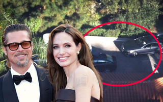 Vừa có tin Brad Pitt "đòi ly hôn bằng được", lại thấy xe đỗ ngay trước cửa nhà Angelina Jolie