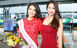 Phạm Hương ôm chia tay Lệ Hằng trước giờ lên máy bay