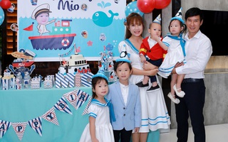 Vợ chồng Lý Hải - Minh Hà tổ chức sinh nhật hoành tráng cho con út
