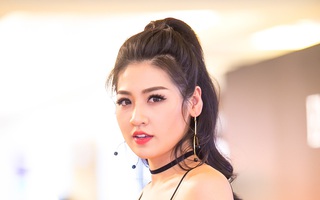 Á hậu Tú Anh lần đầu xuất hiện sau ồn ào với Huyền My