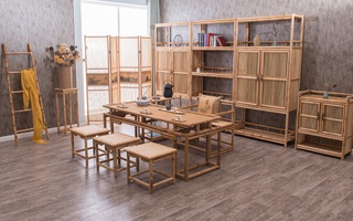 Ngắm nhìn những bộ bàn ghế với chất liệu mây tre đan quen thuộc nhưng đẹp đến bất ngờ