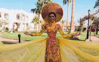 Lộ trang phục dân tộc ấn tượng của Nguyễn Thị Thành tại “Miss Eco International 2017”