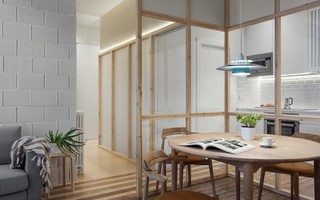 Một không gian phụ được làm từ khung gỗ như chiếc lồng cách điệu đã khiến ngôi nhà này trở nên rất đặc biệt