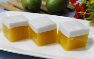 Thạch xoài 2 tầng đẹp mỹ mãn, ngon khỏi bàn