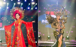 Huyền My xuất sắc đứng đầu bình chọn phần thi Trang phục Dân tộc