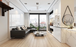 Tư vấn bố trí nội thất cho căn hộ 64m² từ vô số những nhược điểm thành không gian sống đáng mơ ước