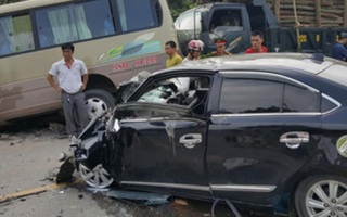 Tuyên Quang: Tai nạn liên hoàn khiến 5 người nhập viện, quốc lộ 37 ùn tắc