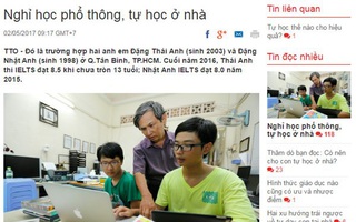 Cái kết lặng người từ câu chuyện 2 học sinh nghỉ phổ thông tự học ở nhà