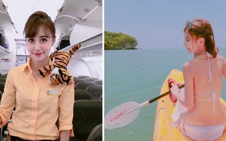 Biết tiếp viên Hàng không xinh rồi, nhưng không nhất thiết phải như hot girl thế đâu!