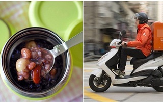 Vợ nấu canh đậu đỏ, thuê ship đến cho chồng, shipper ăn vụng còn "tè" vào cho đỡ vơi