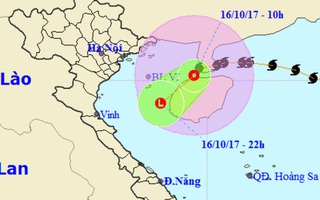 Bão số 11 đã suy yếu thành áp thấp nhiệt đới