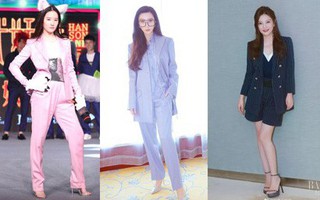 Các "nữ thần" xứ Trung đồng loạt rủ nhau mặc suit: người cá tính cool ngầu, người yểu điệu thướt tha