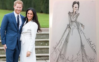 Hé lộ 3 bản phác thảo váy cưới của hôn thê Hoàng tử Harry sẽ mặc tại hôn lễ sắp tới