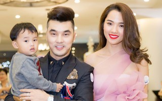 Ưng Hoàng Phúc đưa cả vợ con đến chúc mừng "bà chủ" Nhật Kim Anh