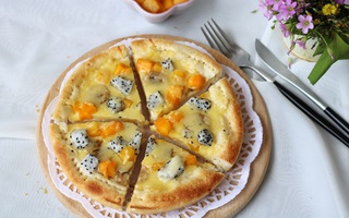 Mách bạn làm bánh pizza trái cây đơn giản mà tuyệt ngon