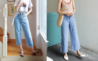 Muốn mặc quần jeans nhưng lại ngại chân ngắn, bạn cứ mua 7 kiểu quần này