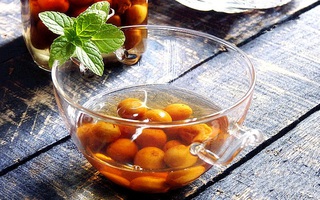 Quất hồng bì ngâm đường phèn phòng chống ho, cảm cúm